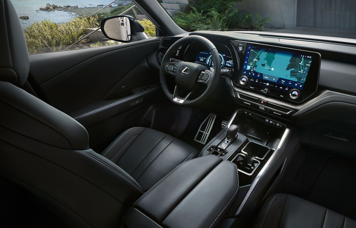 Interior front view of a 2025 Lexus TX