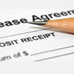 Lease agreement paperwork.
